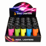 DISPLAY OF 20 MINI PEN TORCH WITH POP UP LID