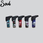 DISPLAY OF 15 SOUL TORCHES, FLOWER SKULLS