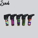 DISPLAY OF 15 SOUL TORCHES, WEED LEAVES