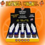 DISPLAY OF 20 ORANGE CHRONIC 1 OZ CONCENTRATED SPRAY BOTTLES