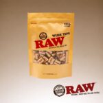 RAW PRE ROLLED WIDE TIPS, BAG OF 180