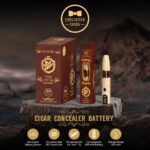 DISPLAY OF 10 EXECUTIVE DABS E-CIGAR BATTERIES, NATURAL CEDAR