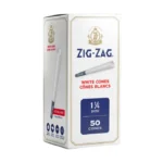 ZIG ZAG WHITE 50 1-1/4 SIZE BULK CONES