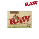 RAW ORGANIC HEMP SINGLE WIDE DOUBLE WINDOW PAPERS, 25 PACKS OF 100