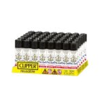DISPLAY OF 48 CLIPPER ZIG-ZAG V2 LIGHTERS