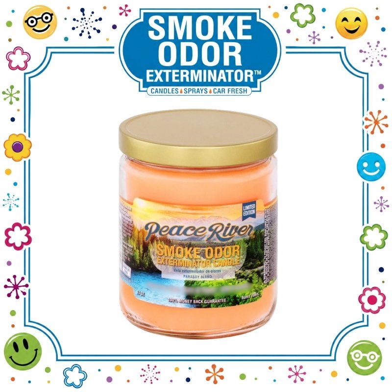 11 SMOKE ODOR EXTERMINATOR CANDLE, 13 OZ, PEACE RIVER - Image 1