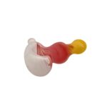 3.25 INCH FROSTED TRIANGLE RASTA PIPE