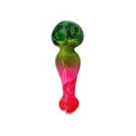 4.25 INCH GREEN, RED, PINK SWIRL PIPE - Image 2