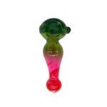 4.25 INCH GREEN, RED, PINK SWIRL PIPE - Image 3
