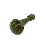 4 INCH GREEN PIPE WITH YELLOW FLOWER