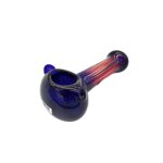 4 INCH BLUE PIPE WITH RED FROSTED MIDDLE - Image 2