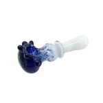 4 INCH WHITE & BLUE PIPE WITH 5 TOP BUMPS