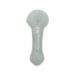 4 INCH WHITE PIPE WITH CLEAR CENTER & OUTSIDE SPIRAL