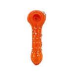 4 INCH ORANGE PIPE WITH SPIRAL & WHITE DOTS - Image 2