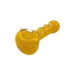 4 INCH YELLOW PIPE WITH SPIRAL & WHITE DOTS