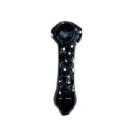 4 INCH BLACK PIPE WITH SPIRAL & WHITE DOTS