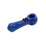 4 INCH BLUE PIPE WITH DOUBLE SWIRL BUMP - Image 2