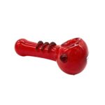 4 INCH RED PIPE WITH TRIPLE SWIRL BUMP - Image 2