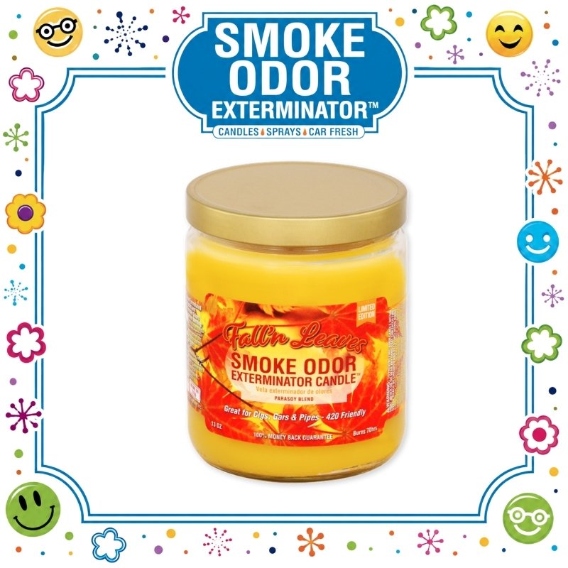 9 SMOKE ODOR EXTERMINATOR CANDLE, 13 OZ, FALL N LEAVES - Image 1