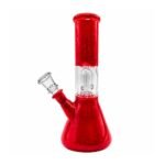 8 INCH SPLASH GUARD BONG, WET WATER RED