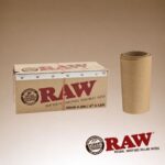 DISPLAY OF 9 RAW UNREFINED 40 CM PARCHMENT PAPER