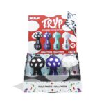 DISPLAY OF 9 WULF MODS TRYP MUSHROOM 510 BATTERIES