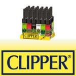 DISPLAY OF 24 CLIPPER MINITUBE CANNA KING LIGHTERS
