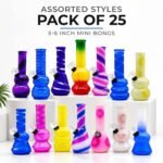 PACK OF 25 5-6 INCH MINI BONG