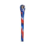 12 INCH SILICONE PIPE, BLUE RED WHITE