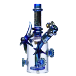 9 INCH CHEECH GEARWORKS BONG/RIG, BLUE