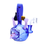 7 INCH CHEECH TONGUE TIED RECYCLER,  BLUE