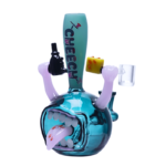 7 INCH CHEECH TONGUE TIED RECYCLER, TEAL