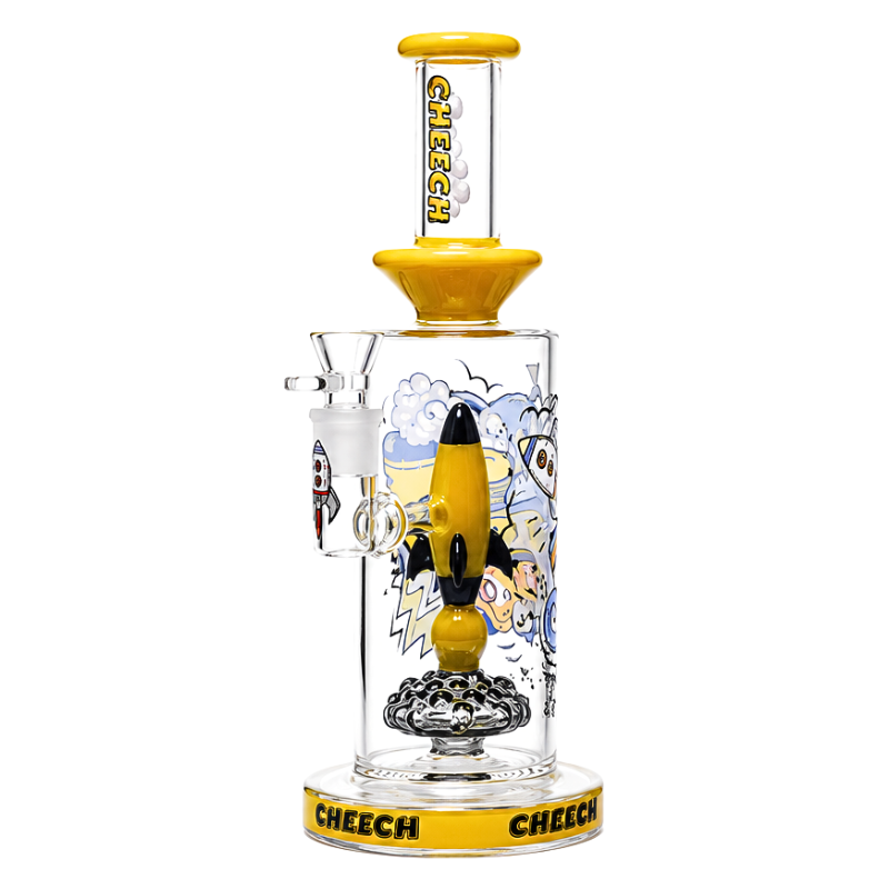 CH-346-YL 11 INCH CHEECH SPACE MISSION BONG/RIG, YELLOW - Image 1