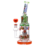 12.5 INCH CHEECH MERRY RAINDEER BONG/RIG WITH HANDPIPE - Image 4