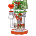 12.5 INCH CHEECH MERRY RAINDEER BONG/RIG WITH HANDPIPE - Image 2