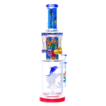 15.5 INCH CHEECH OCEAN CROWN DOLPHIN BONG/RIG - Image 2
