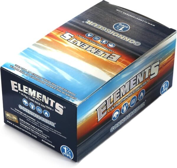 ELEMENTS CONNOISSEUR 1-1/4 PAPERS WITH TIPS, 25 PACKS OF 50 - Image 2