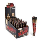 RAW BLACK KING SIZE CONES, 32 PACKS OF 3