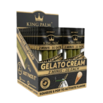 DISPLAY OF 20 KING PALM 2 PACK MINI 1 GRAM CONES, GELATO CREAM