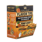 DISPLAY OF 50 KING PALM TERPENE INFUSED 2 PACK FILTER TIPS, PINR DRIP