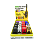 DISPLAY OF 20 SMYLE LABS 2 IN 1 MINI PLUG 510 BATTERY & PHONE CHARGER COMBO