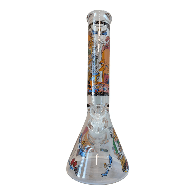 14INCH CARTOON DESIGN GLASS BONG - H
